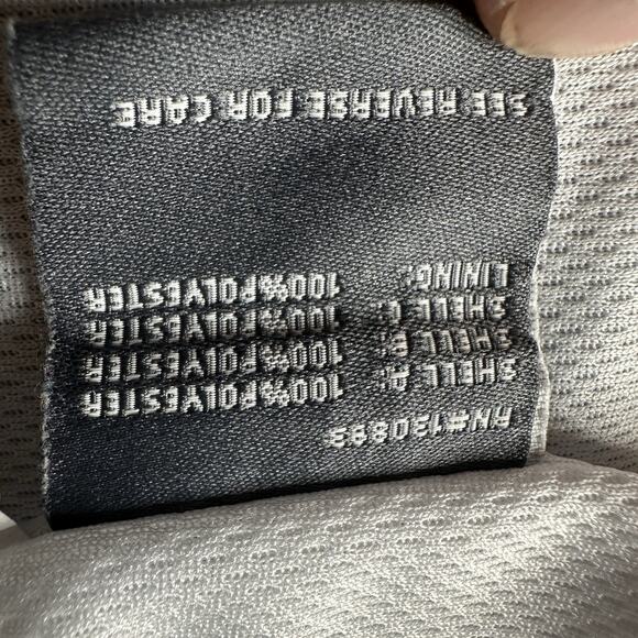 New Balance Hoode Jacket Red Blue Drawtring Waist SZ L - Picture 10 of 13